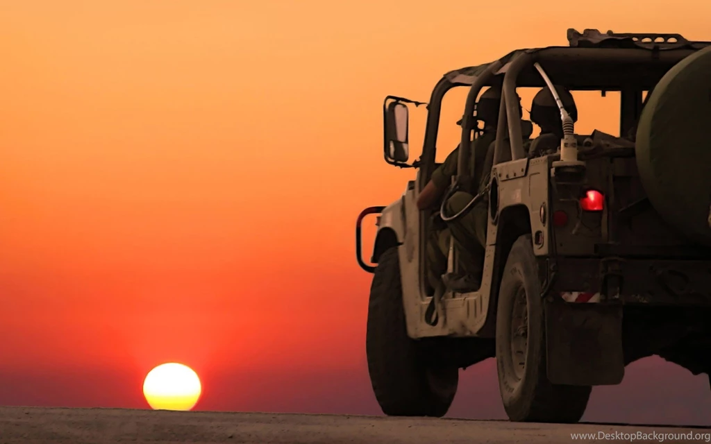 Sunset Military Cars Israel Idf Wallpapers