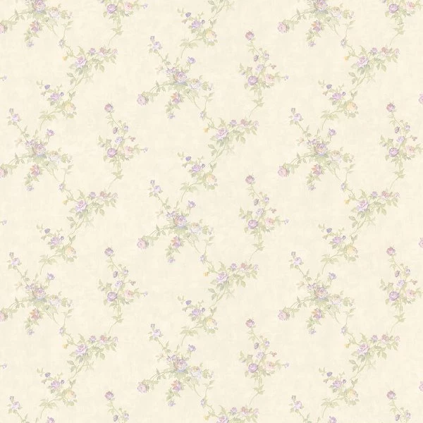 Lavender Small Floral Print Wallpapers 15478379 Overstock.com ...