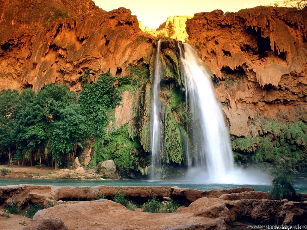Desktop Wallpapers » Natural Backgrounds » Havasu Falls, Arizona ...