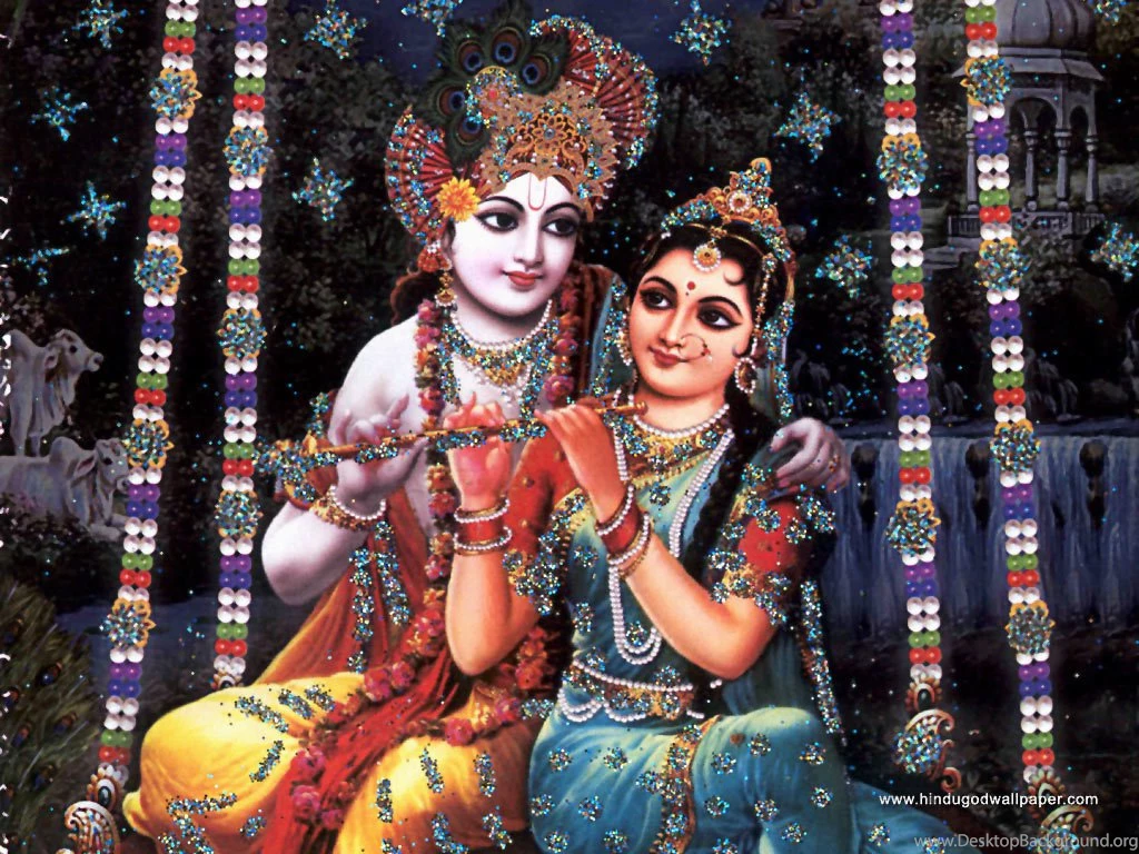 Lord Radha Krishna Desktop Background