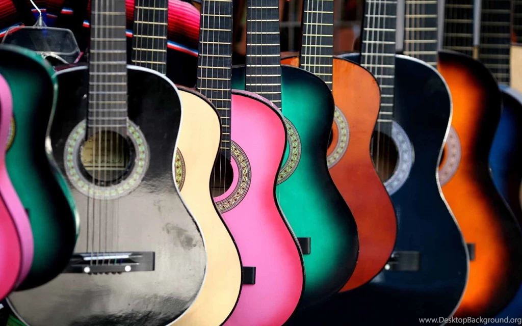 Different Color Guitar Hd Wallpapers