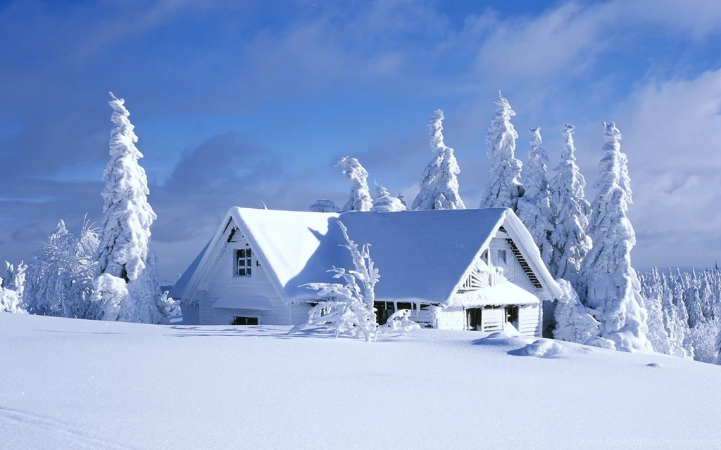 House Covered In Snow Wallpapers