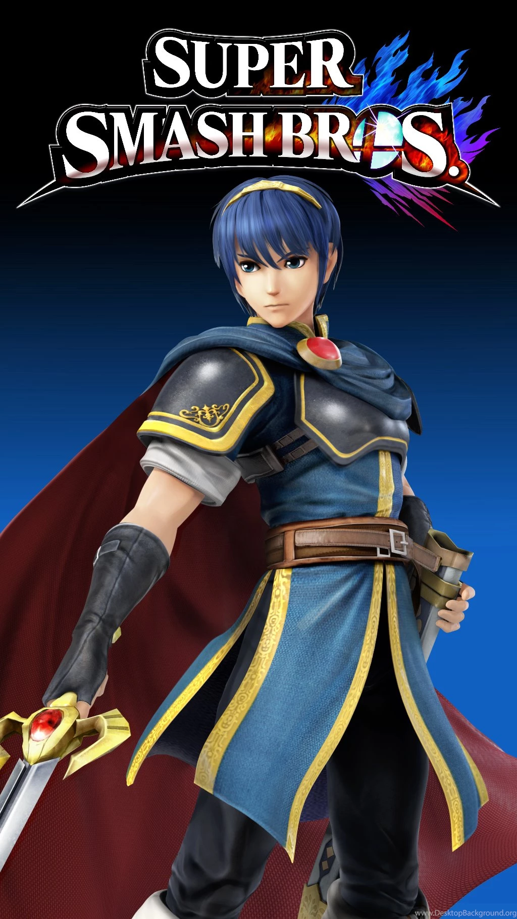 Smash 4 Wallpapers (Phone) Marth By TheWolfGalaxy On DeviantArt Desktop ...