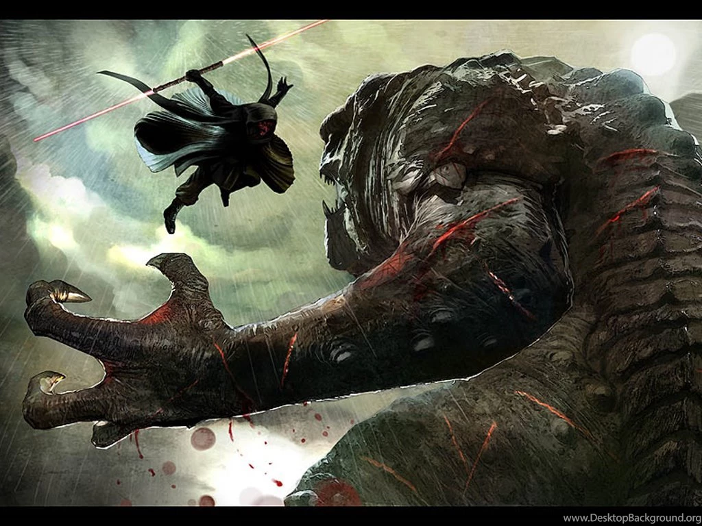My Free Wallpapers Star Wars Wallpapers : Darth Maul Vs Rancor