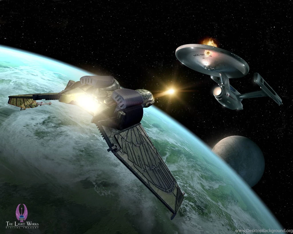 Wallpapers Ncc Enterprise A And Klingon Bird Of Prey 1280x1024 ...