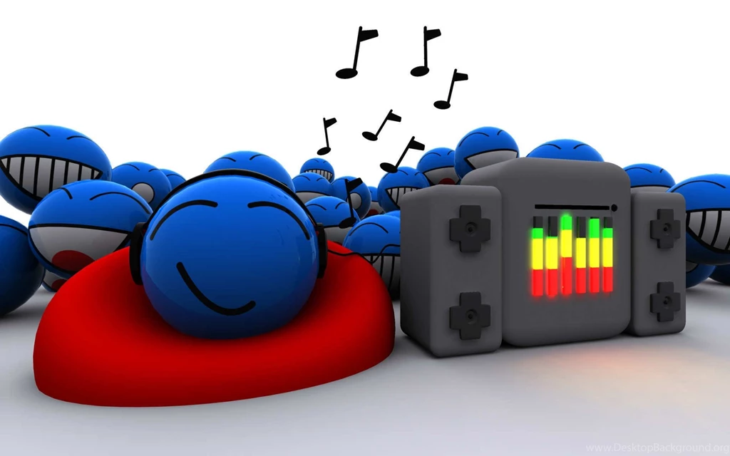 Smiley Faces With Music Wallpapers
