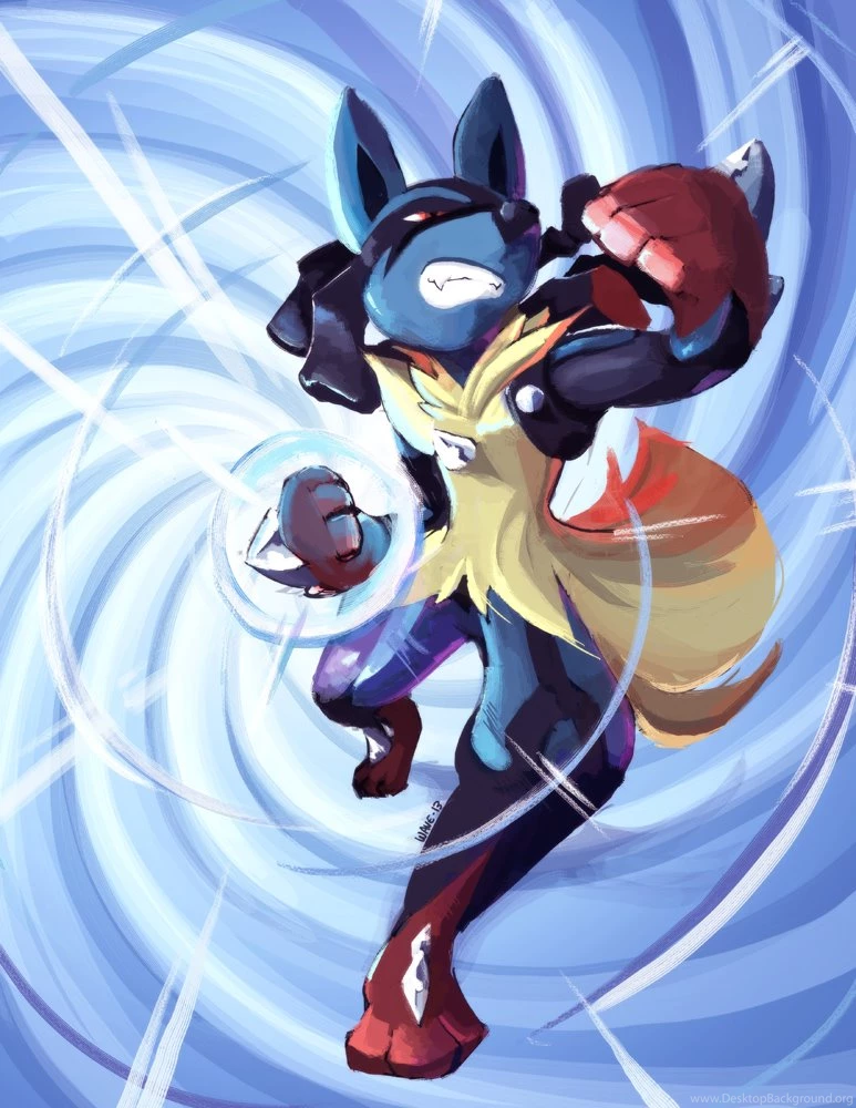 Mega Lucario By Haychel On Deviantart Desktop Background