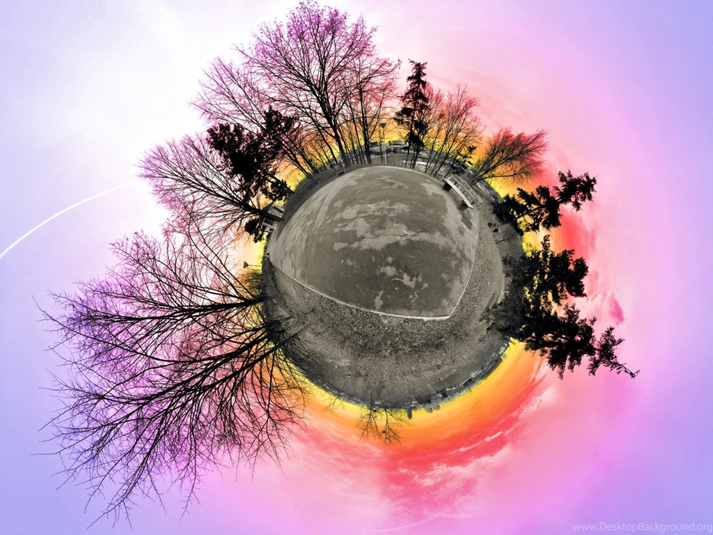 Fisheye Effect Panorama Circle Surreal Surrealism Wallpapers ...