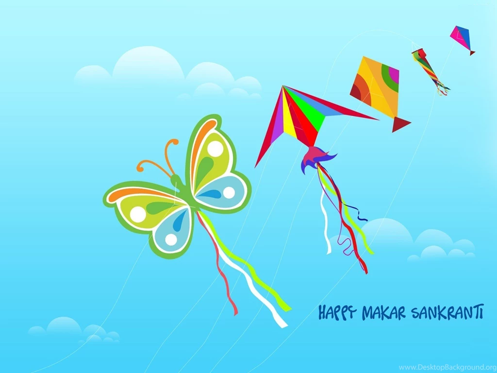 Happy Makar Sankranti Kites Wallpapers