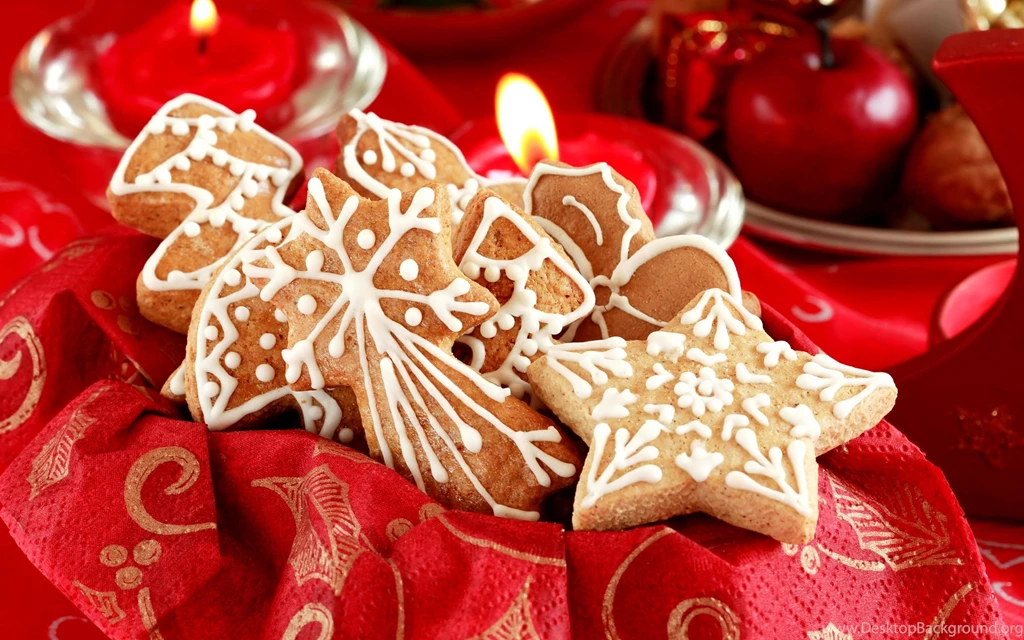 Download Wallpapers 3840x2400 Cookies, Holidays, Ornaments, Red ...