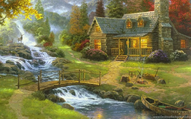 Artwork,houses Houses Artwork Rivers 2560x1600 Wallpapers – Houses ...