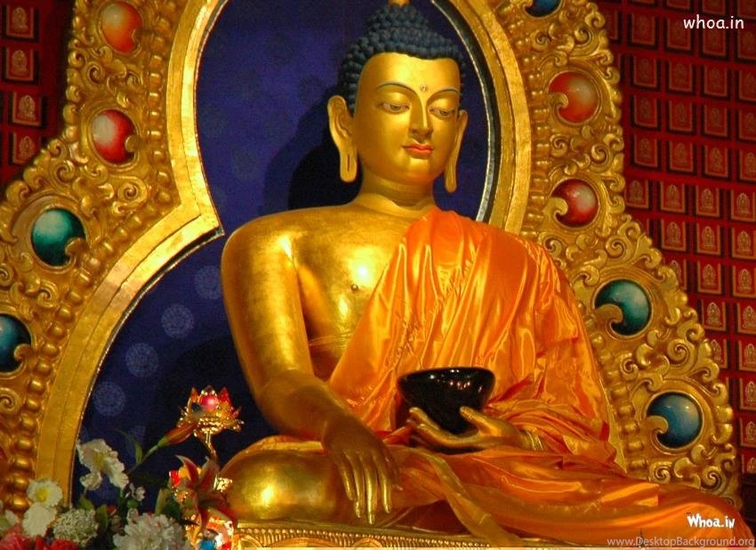 Lord Gautam Buddha Sleeping With Golden Backgrounds HD Wallpapers ...