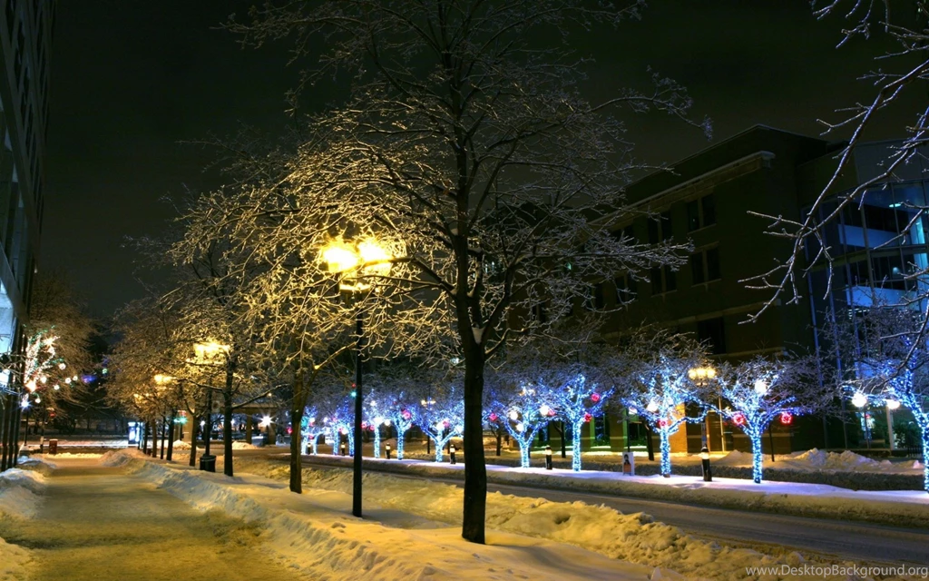 Download Beautiful Night Christmas Wallpapers Free By Udhao.net