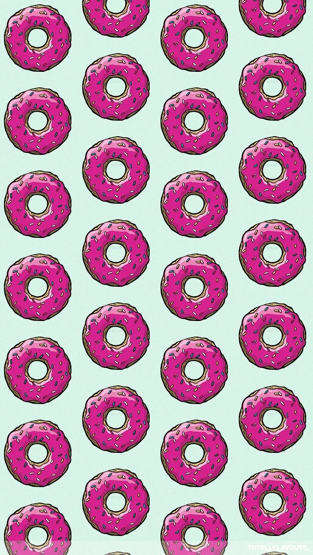 Sprinkled Pink Doughnut Android Wallpapers Food Wallpapers