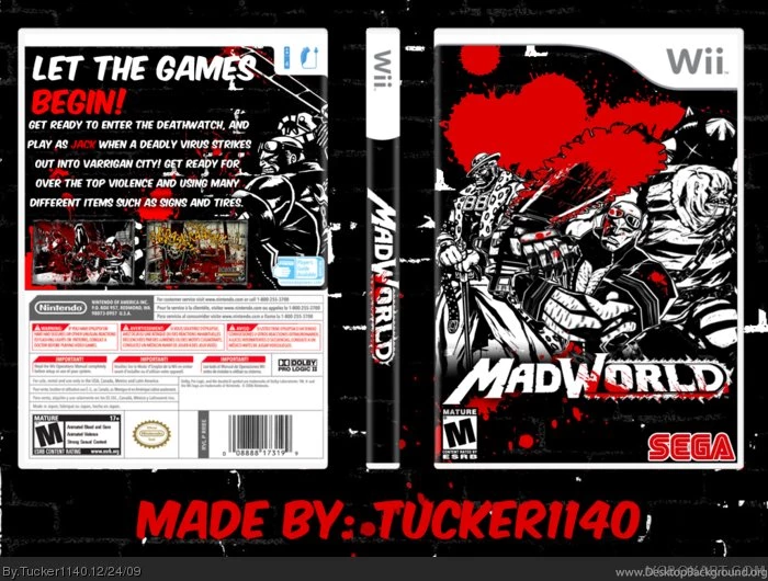 Madworld Wii Box Art Cover By Tucker1140 Desktop Background