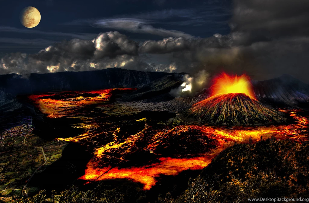 Volcano Wallpapers Wallpapers Cave