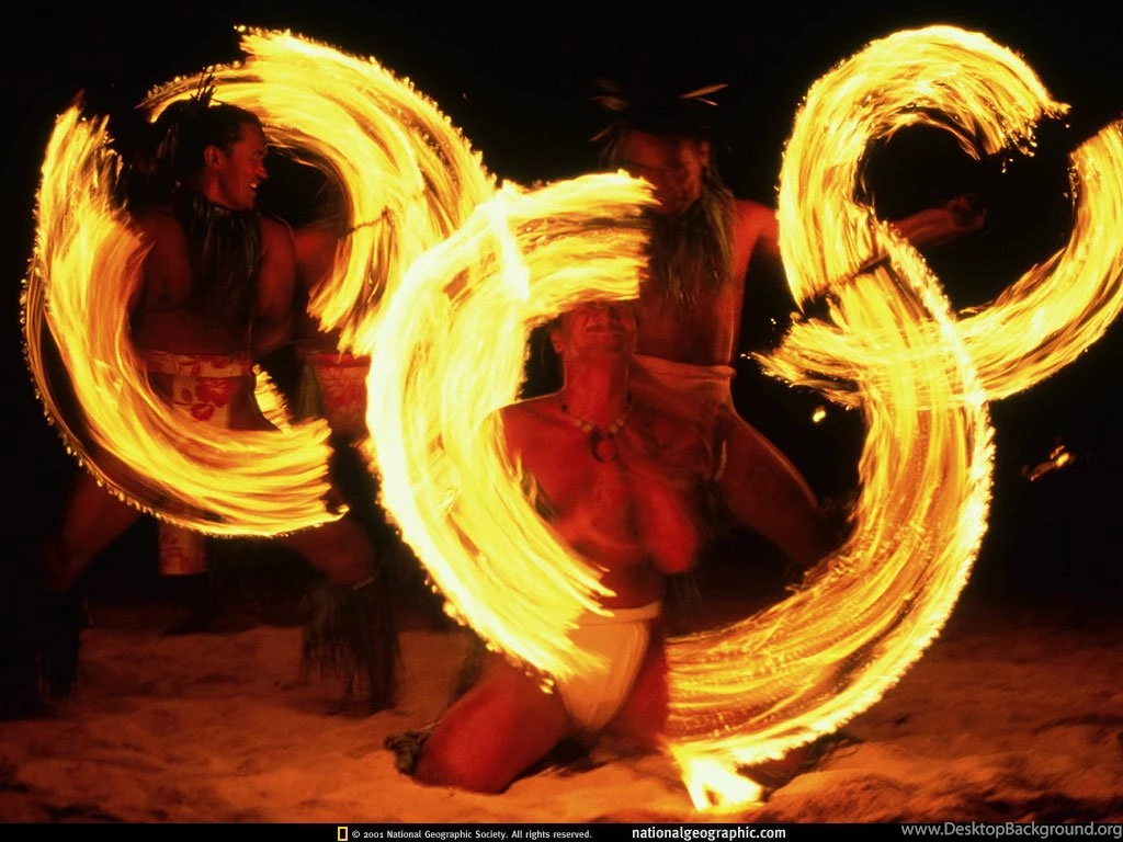 French Polynesia, Tahiti Fire Dancers, 1996, Photo Of The Day ...
