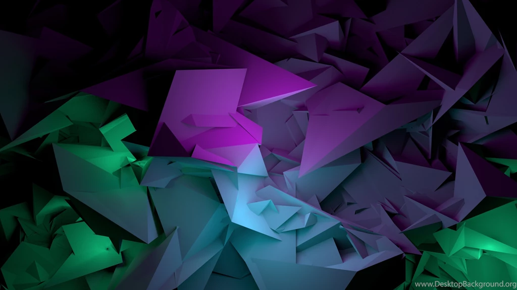 Download Wallpapers 3840x2160 Abstract, Shapes, Purple, Green 4K ...