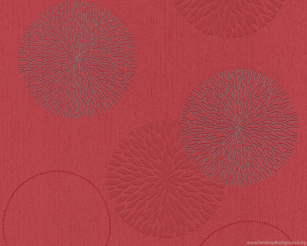 Points & Circles Wallpapers In Red Design By BD Wall