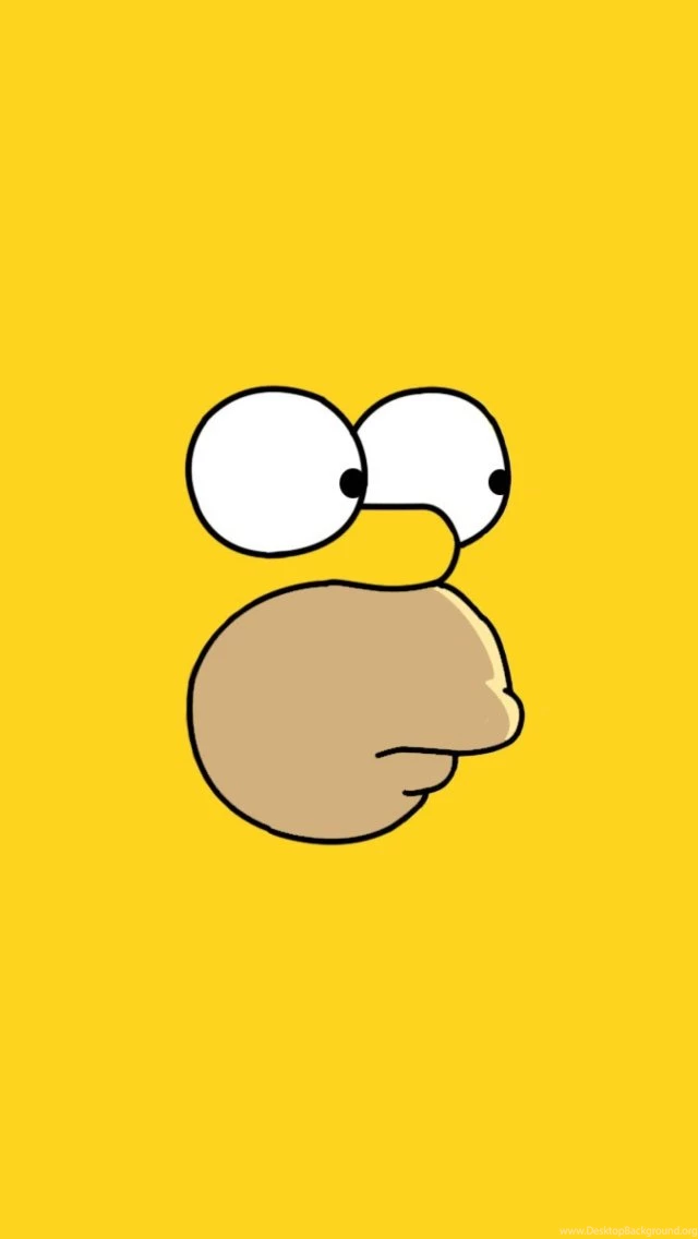 Homer Simpson Face iPhone 5 Wallpapers (640x1136)