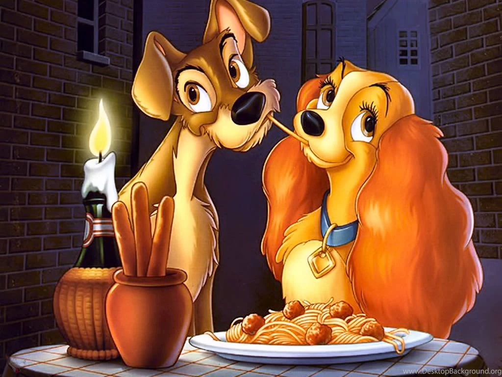 Lady And The Tramp Free Disney Cartoons Wallpapers Picture