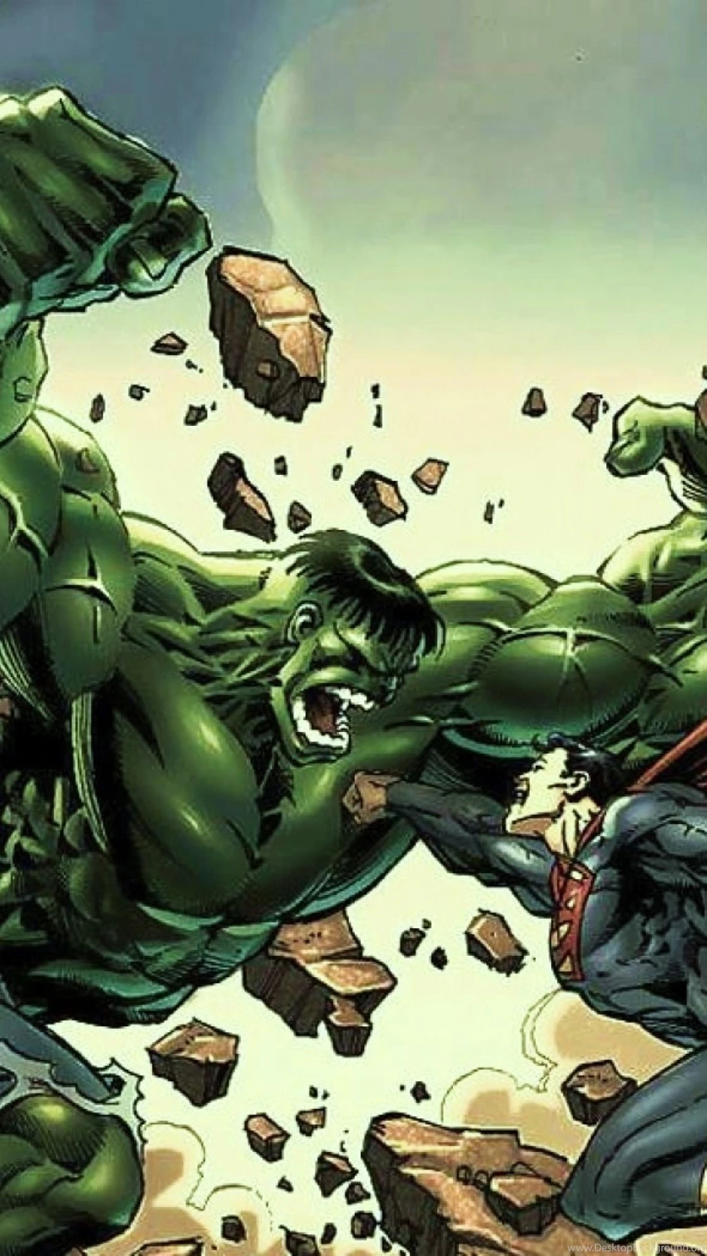 Hulk Vs Superman iPhone 5 Wallpapers