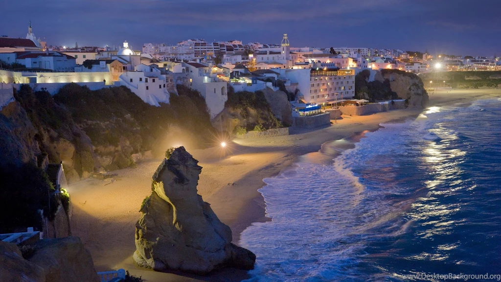 Albufeira At Night, Portugal 1920x1080 (1080p) Wallpapers ImgPrix