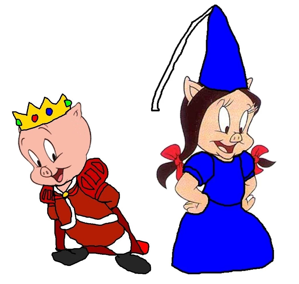 Wallpapers Porky Pig Looney Tunes Prince And Princess Petunia. 