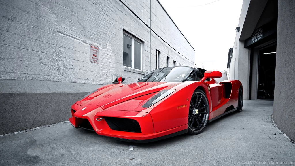 Download Wallpapers 3840x2160 Red, Street, Ferrari, Ferrari Enzo 4K ...