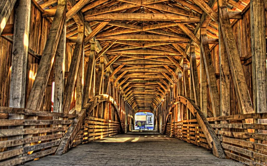 BRIDGE TO YESTERYEAR WALLPAPER (