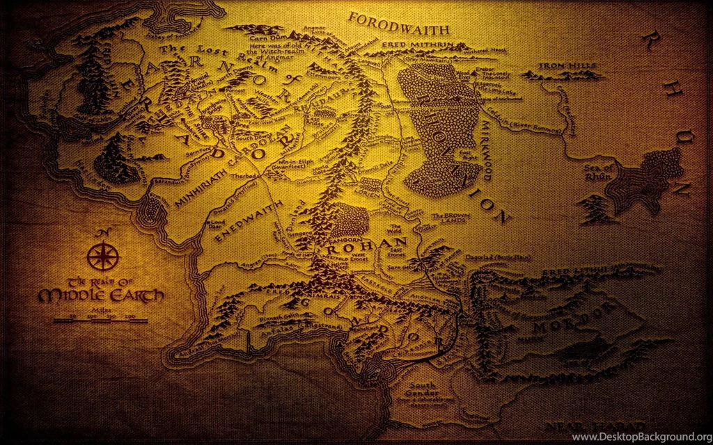 Map Of Middle Earth Wallpapers Wallpapers Cave