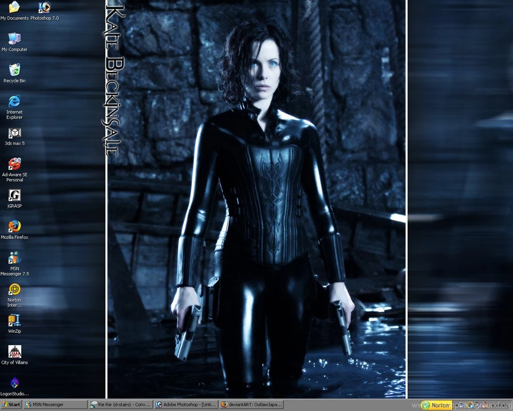 Underworld Kate Beckinsale By Outlawjapan On Deviantart Desktop Background