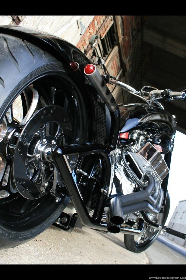 Wallpapers catalogue.com Black V8 Chopper In 640x960 Resolution.