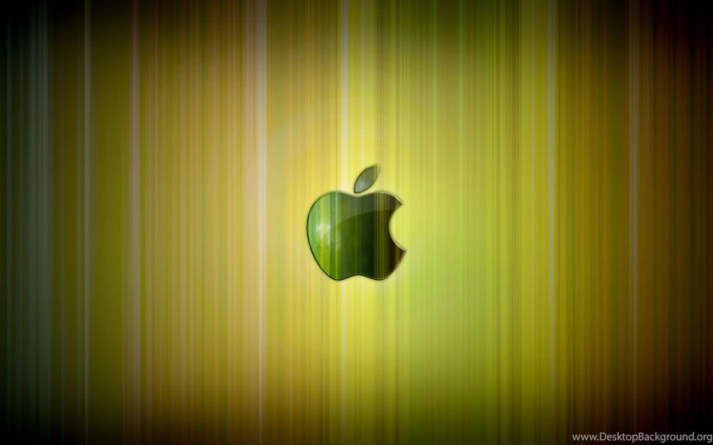 A Green Apple Logo In The Central Part, Backgrounds Is Bright And ...