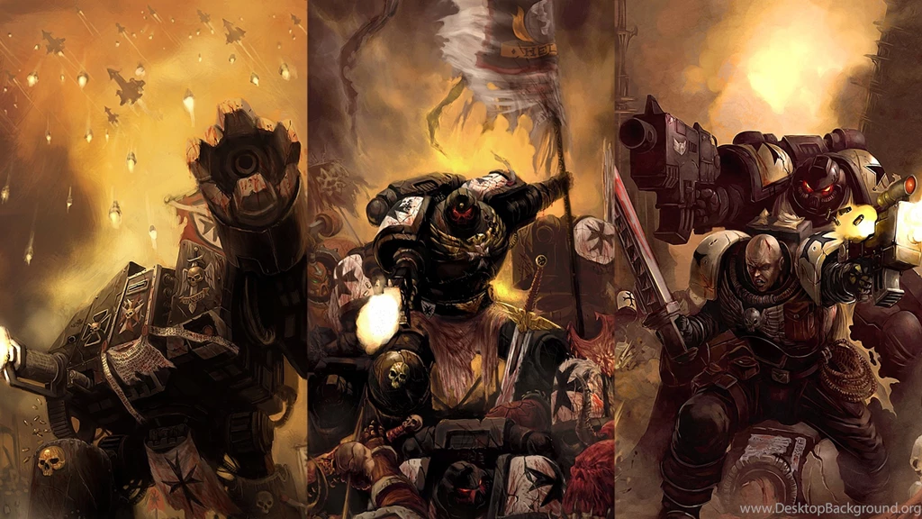 Download Wallpapers 3840x2160 Warhammer 40000, Soldiers, Flag ...