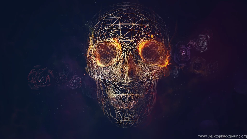 Geometric Lines Skull Wallpapers DigitalArt.io