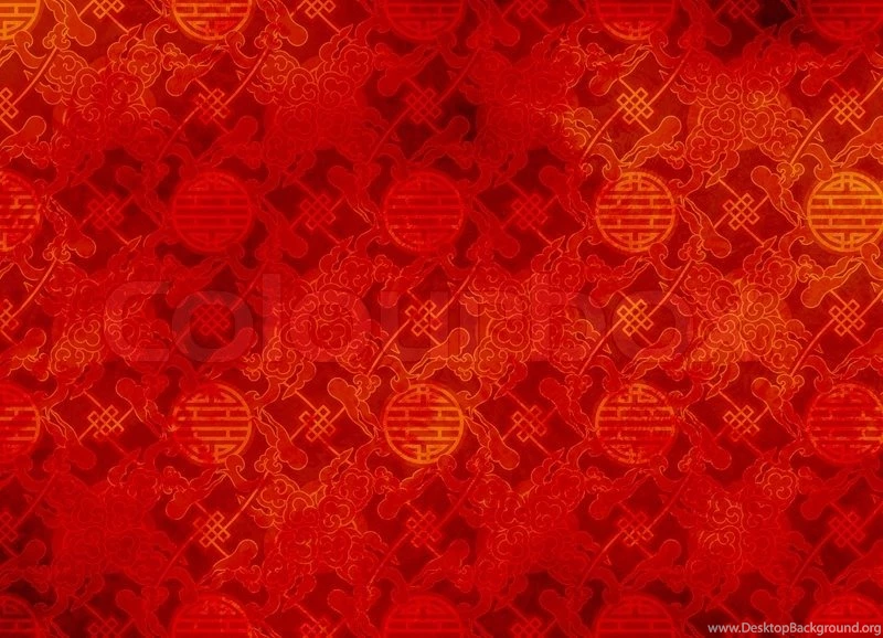 Chinese Red Textured Pattern In Filigree For Backgrounds Or ...