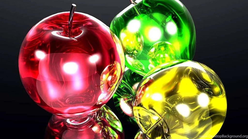 3D Color Apples D HD Wallpapers Wallpapers (