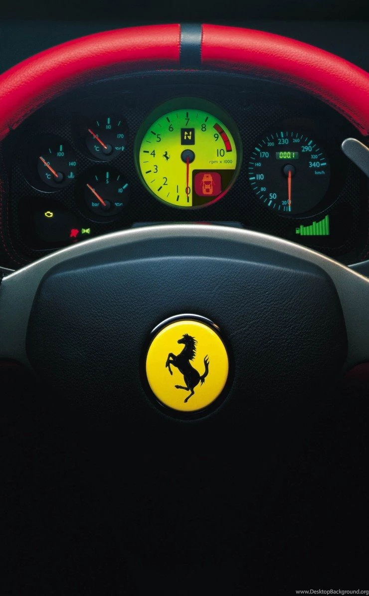 Download Ferrari Steering Wheel HD Wallpapers For iPhone 4 / 4s ...