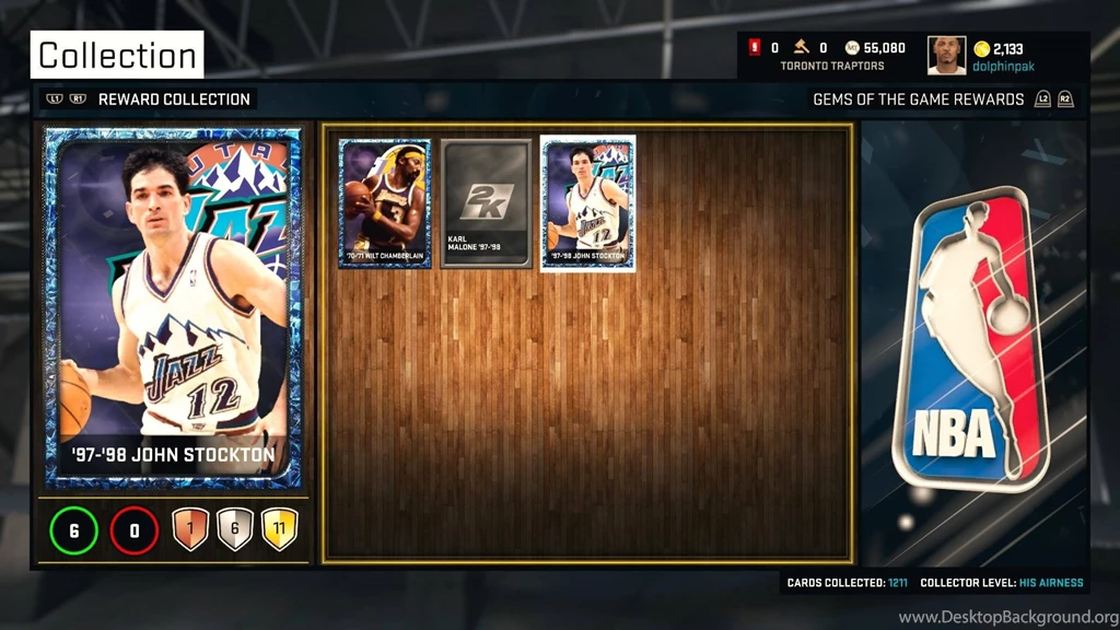 Sapphire John Stockton (stats In Comments) : NBA2k