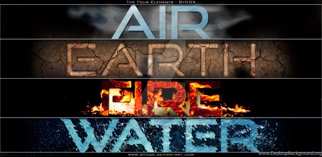 The Four Elements Wallpapers By ByDGX On DeviantArt