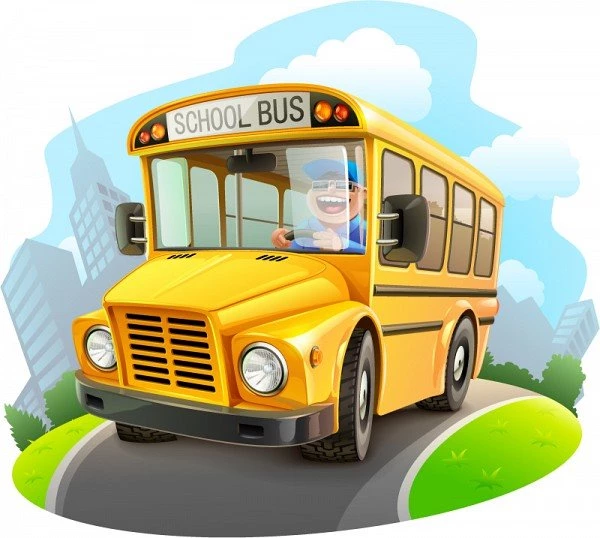 Cartoon School Bus