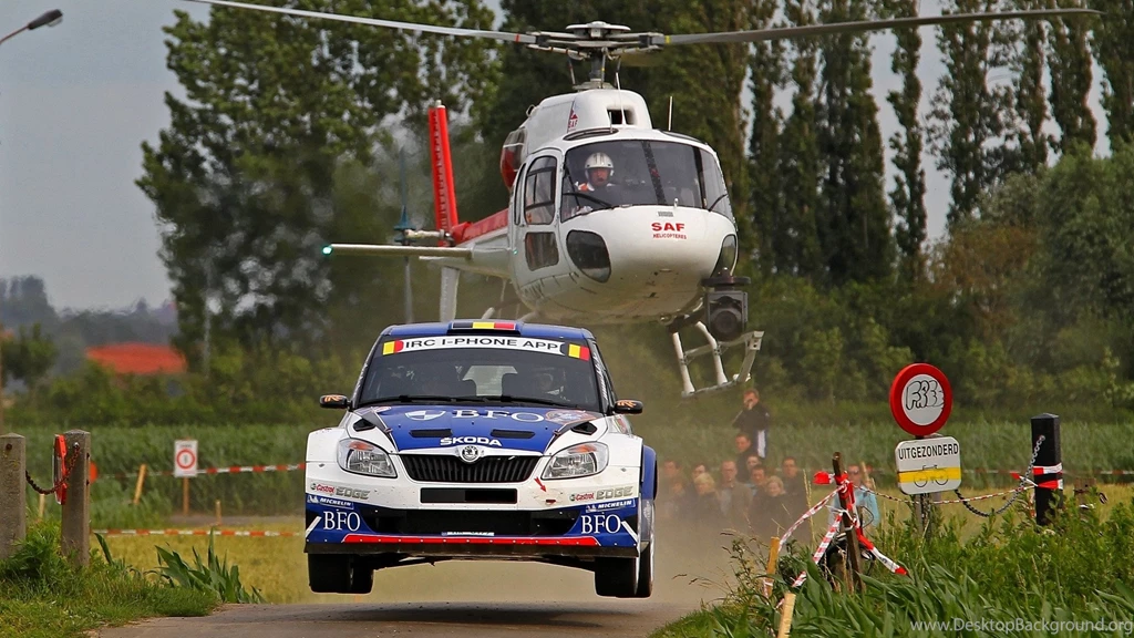 Skoda Fabia WRC Racing, And Helicopter HD Wallpapers Download ...
