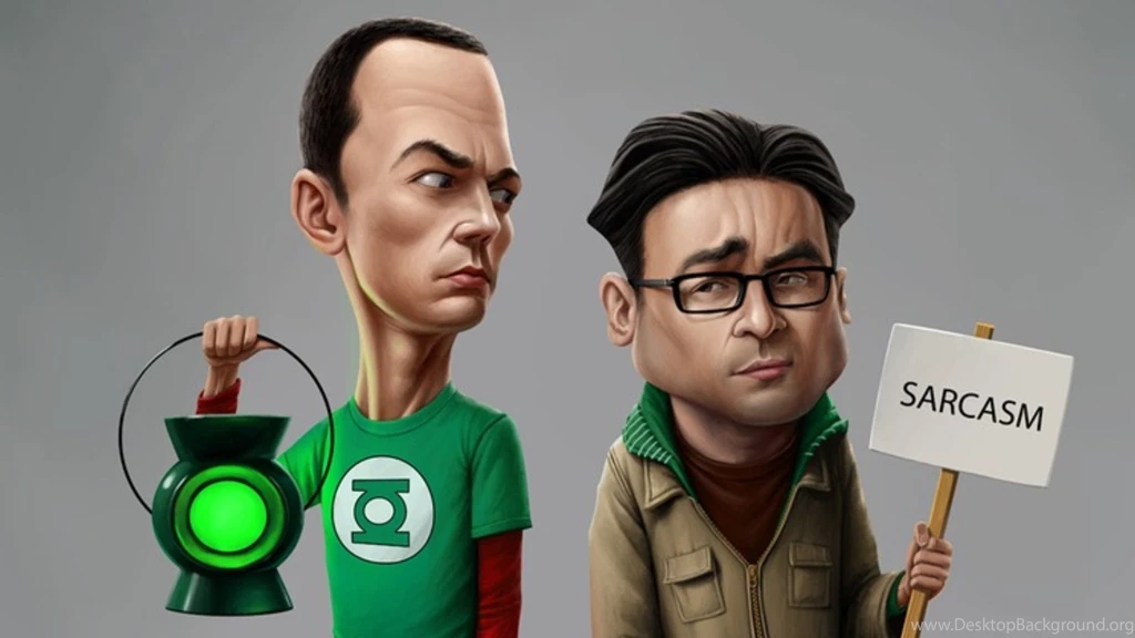 Wallpapers Leonard Bir Bang Theory Big Caricature Jim Parsons ...