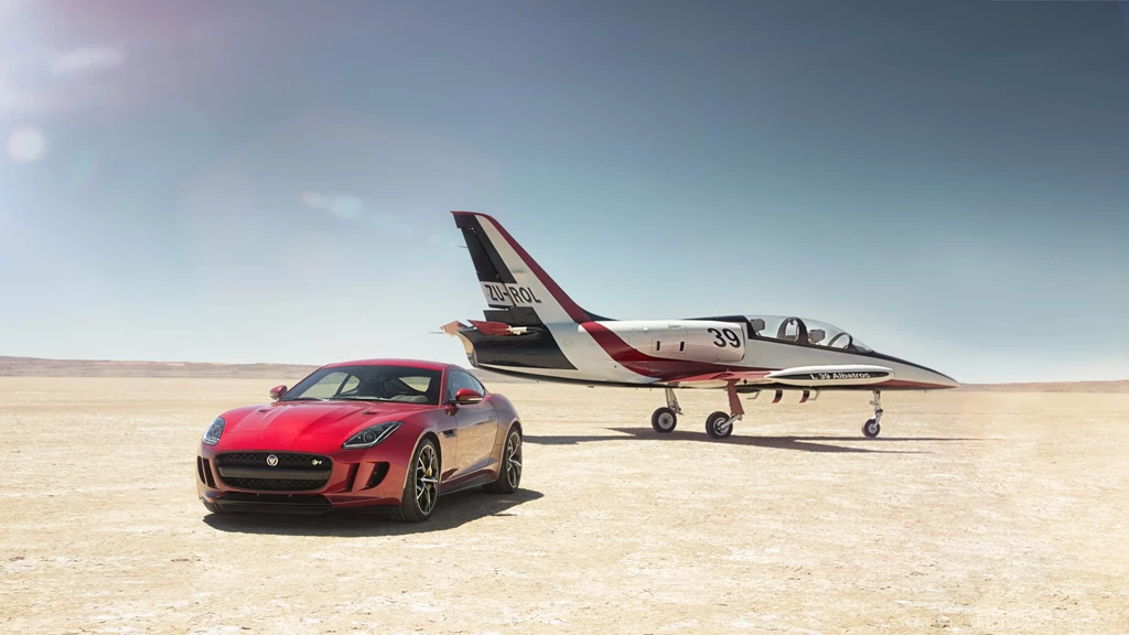 Red Jaguar F TYPE R Coupe Ultra HD Wallpapers