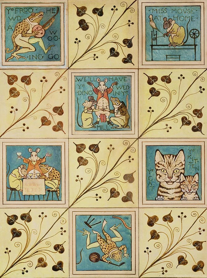 Design For Nursery Wallpapers Painting By Voysey