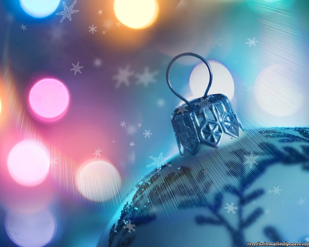 Colorful christmas ornaments wallpapers (1)