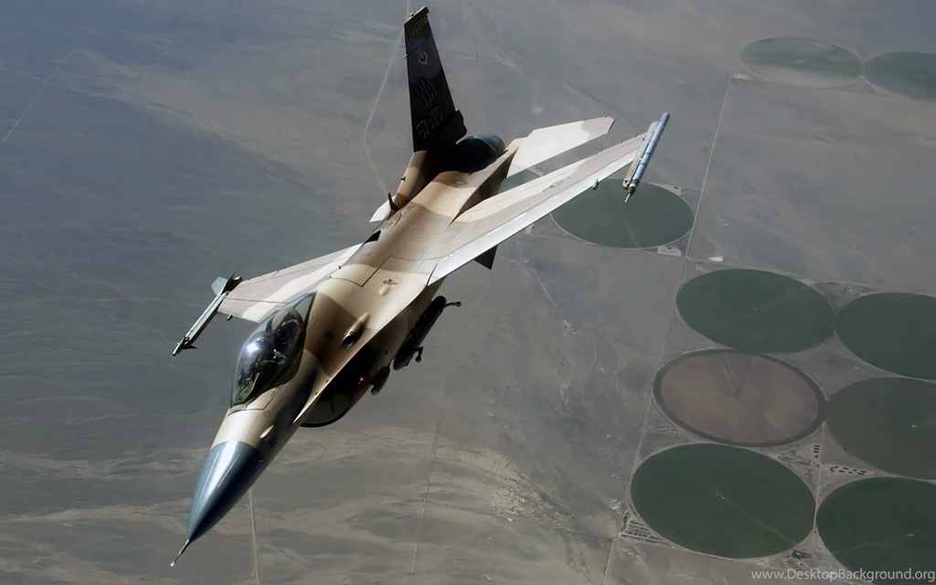 An F 16 Fighting Falcon During A Red Flag Exercise Wallpapers