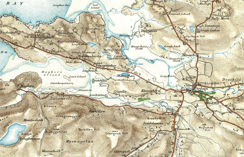 Map Wallpapers Custom Vintage Ordnance Survey Maps Of Ireland ...