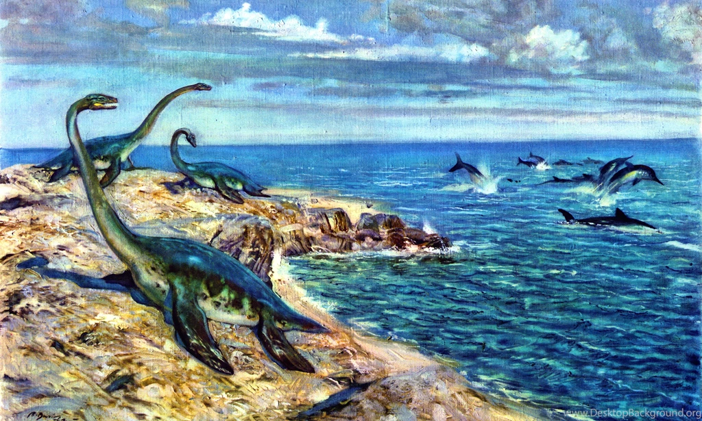 Plesiosaurs Zdenek Burian Paintings Prehistoric Rocks Best ...